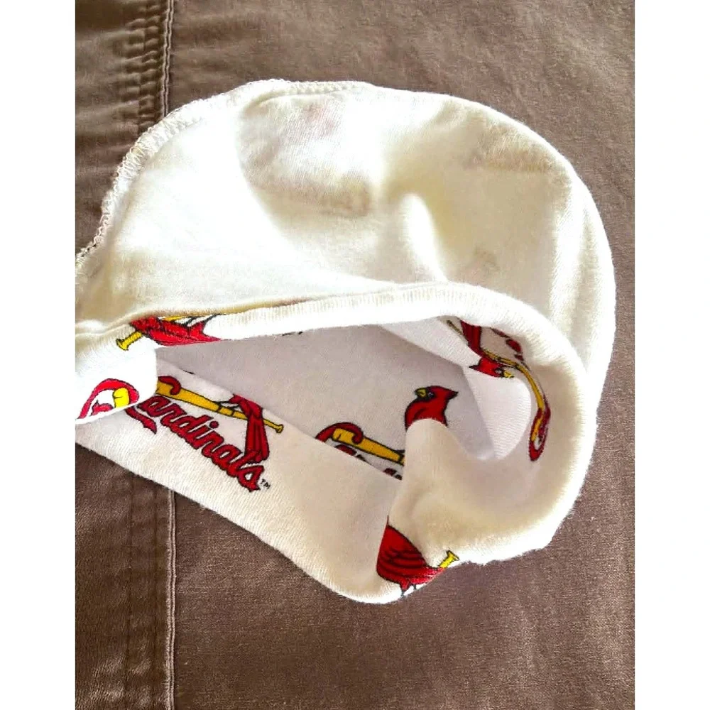 Hitwear St Louis Cardinals MLB Infant Newborn Beanie Cap Hat White Red Logo